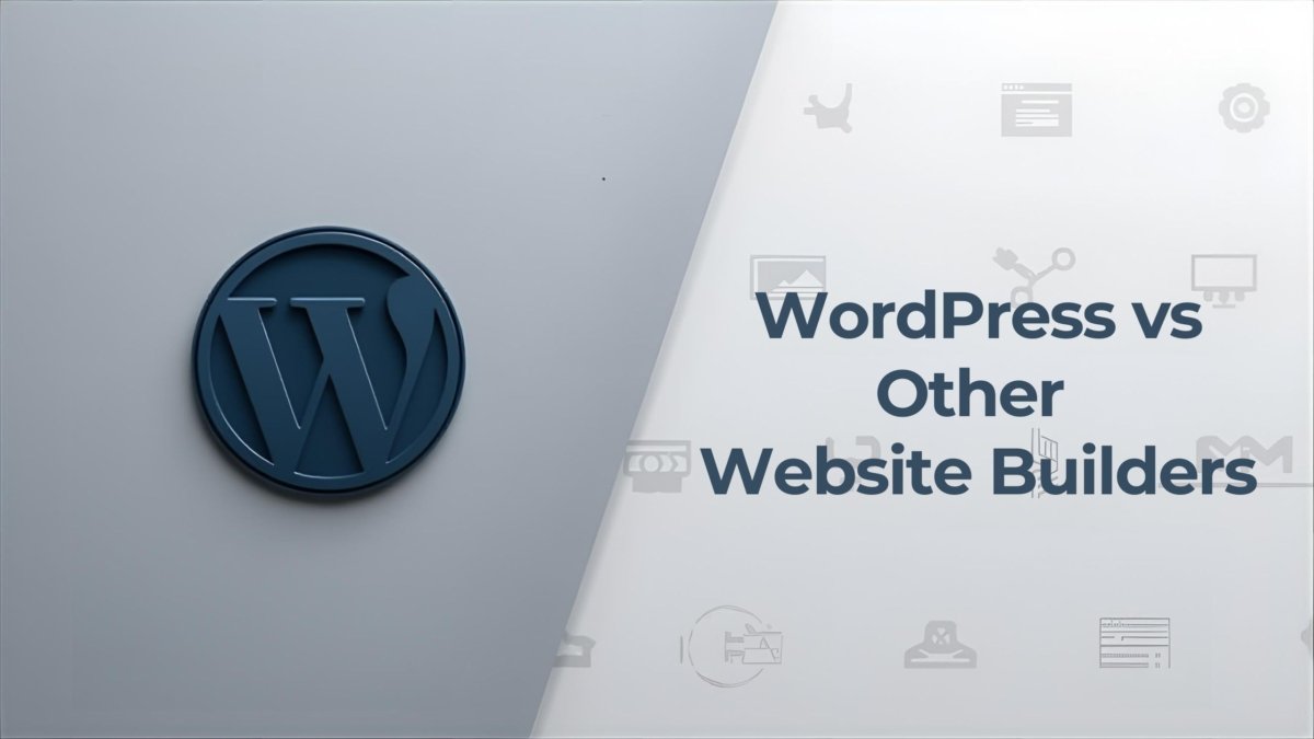 WordPress vs Website Builders Contrast Banner